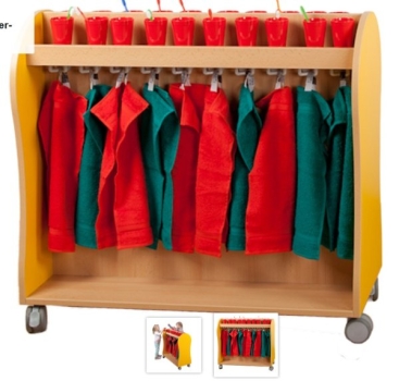 Preview: Handtuch- & Zahnputzwagen für Krippe und Kindergarten