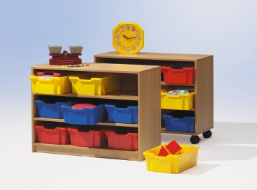 Kindergarten Eigentumsschränke mit mittelgroßen Boxen, Kindergartenschränke für Kitas und Krippe