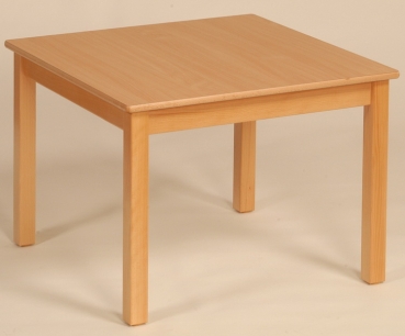 Quadrattischer Tisch für Kindergarten aus Holz 60 cm x 60 cm
