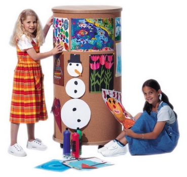 Kork-Litfaßsäule für Kindergarten und Kita