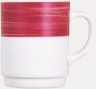 Bockbecher stapelbar, Hartglasgeschirr Geschirr für Kindergarten